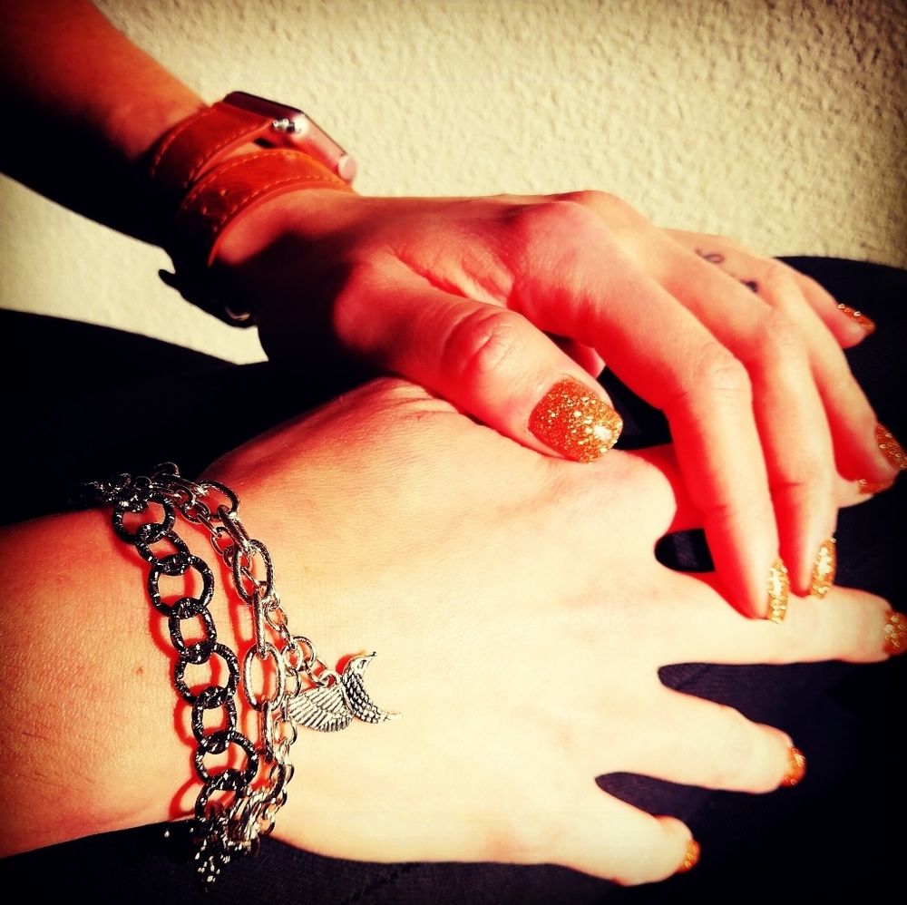 Handmade: 3 chain hummingbird charm bracelet